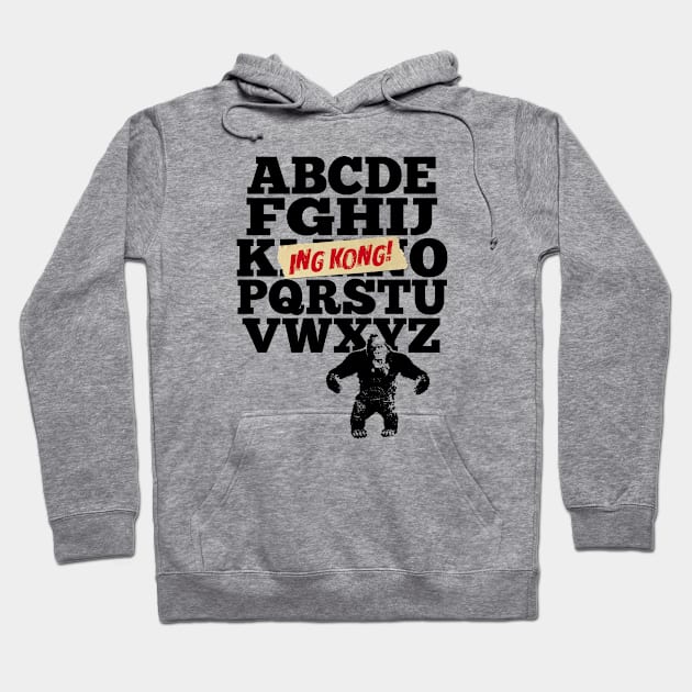 KING KONG 1933 - Kaiju alphabet Hoodie by ROBZILLA